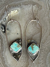 Load image into Gallery viewer, KINGMAN TURQUOISE EARRING PAIR