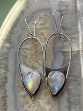 Load image into Gallery viewer, RAINBOW MOONSTONE EARRING PAIR