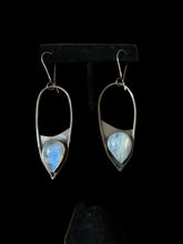 Load image into Gallery viewer, RAINBOW MOONSTONE EARRINGS