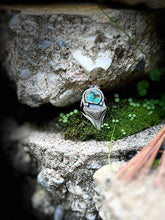 Load image into Gallery viewer, TURQUOISE SHARK RING