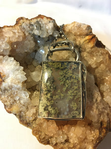 MOSS AGATE PENDANT