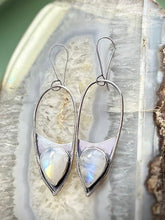 Load image into Gallery viewer, RAINBOW MOONSTONE EARRING PAIR