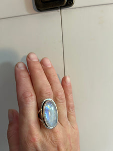 RAINBOW MOONSTONE RING