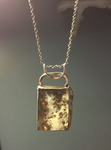 MOSS AGATE PENDANT