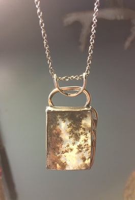 MOSS AGATE PENDANT