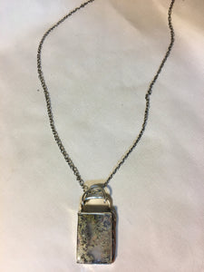 MOSS AGATE PENDANT