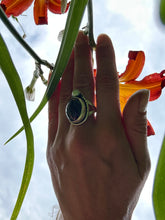 Load image into Gallery viewer, PEARL + STAR GARNET RING