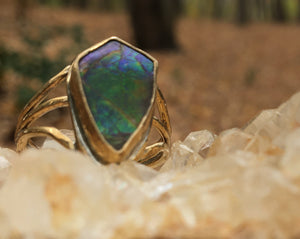 AMMOLITE RING