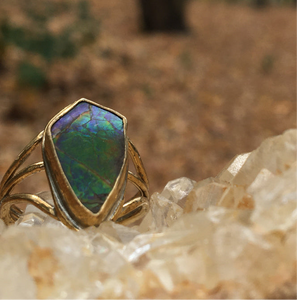 AMMOLITE RING