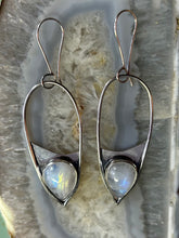 Load image into Gallery viewer, RAINBOW MOONSTONE EARRING PAIR