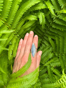 BLUE KYANITE RING