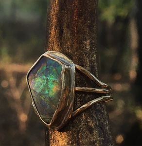 AMMOLITE RING