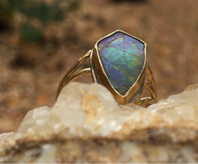 Load image into Gallery viewer, AMMOLITE RING