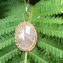 Load image into Gallery viewer, ROSE QUARTZ PENDANT