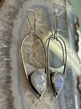 Load image into Gallery viewer, RAINBOW MOONSTONE EARRING PAIR