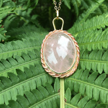 Load image into Gallery viewer, ROSE QUARTZ PENDANT