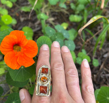 Load image into Gallery viewer, CARNELIAN AMBER RING
